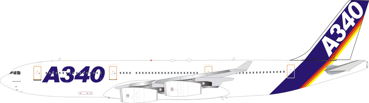 Inflight200 Airbus Airbus A340-200 F-WWBA IF342AIRBUS01 1:200