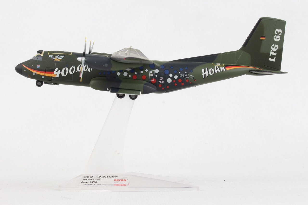 Herpa Luftwaffe C-160 LTG 73 400.000 Flugstunden (limited