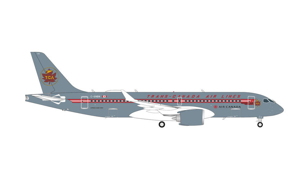 Herpa Air Canada A220-300 Trans Canada Retro (limited) HE571593 1:200