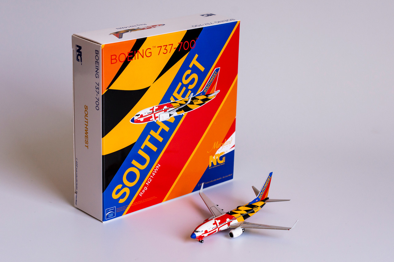 NG Model Southwest Airlines Maryland One Livery with Canyon Blue