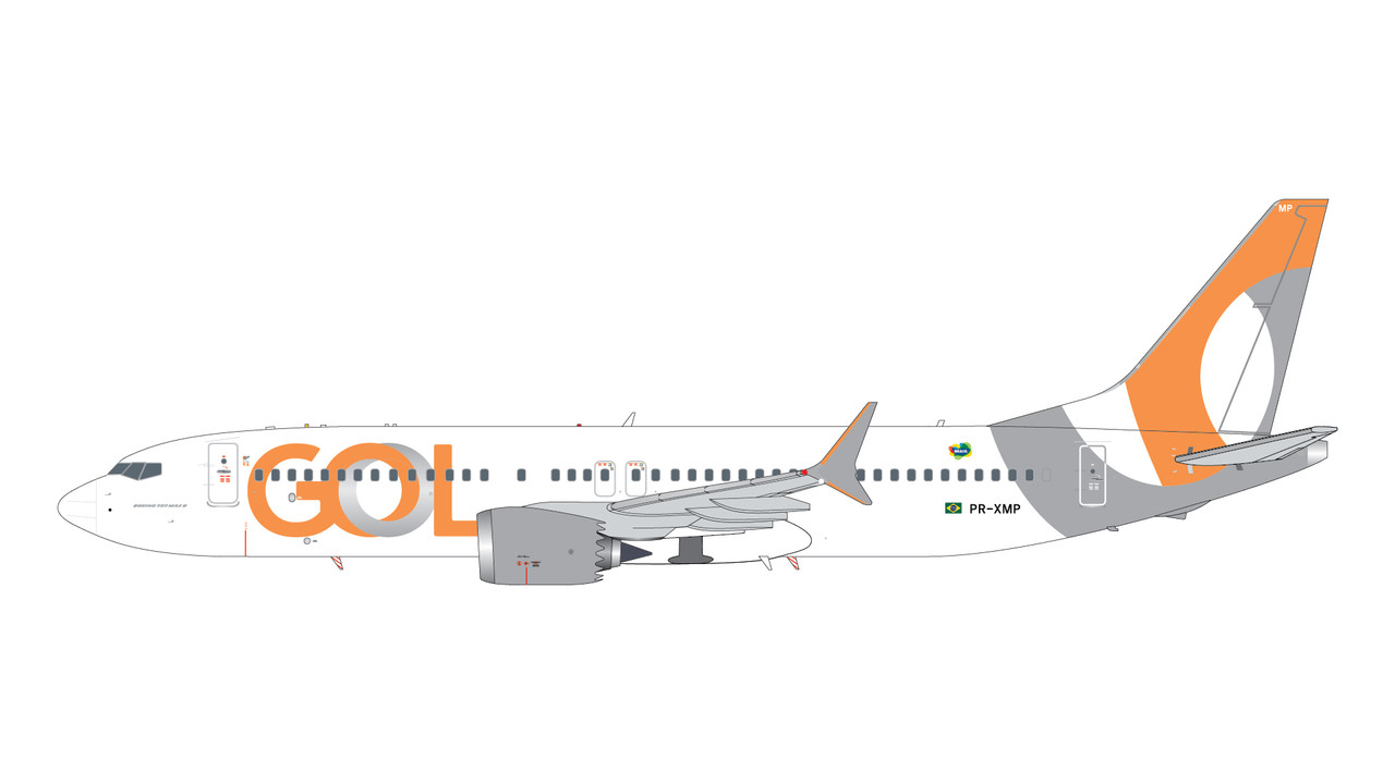 Gemini200 GOL 737 MAX 8 G2GLO1066 1:200