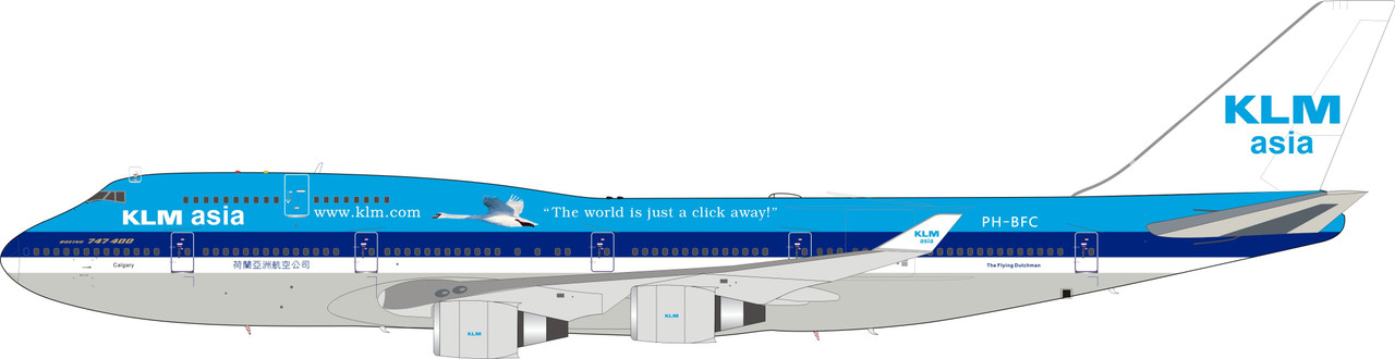 Inflight200 KLM Asia Boeing 747-406M PH-BFC IF744KL1221 1:200