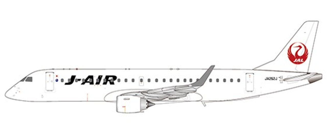 JC Wings J-Air Embraer 190-100STD JA252J EW2190003 1:200