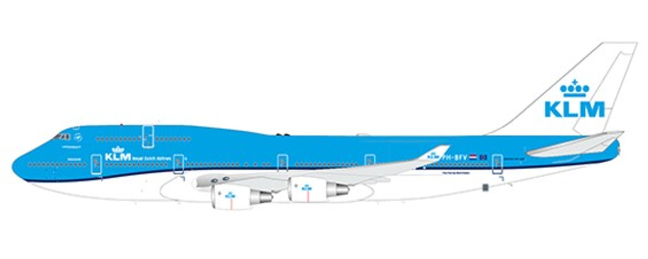 KLM Aviationtag B747-400M PH-BFF 塗装面完璧 KLM Aviationtag B747-400M PH-BFF 塗装面完璧