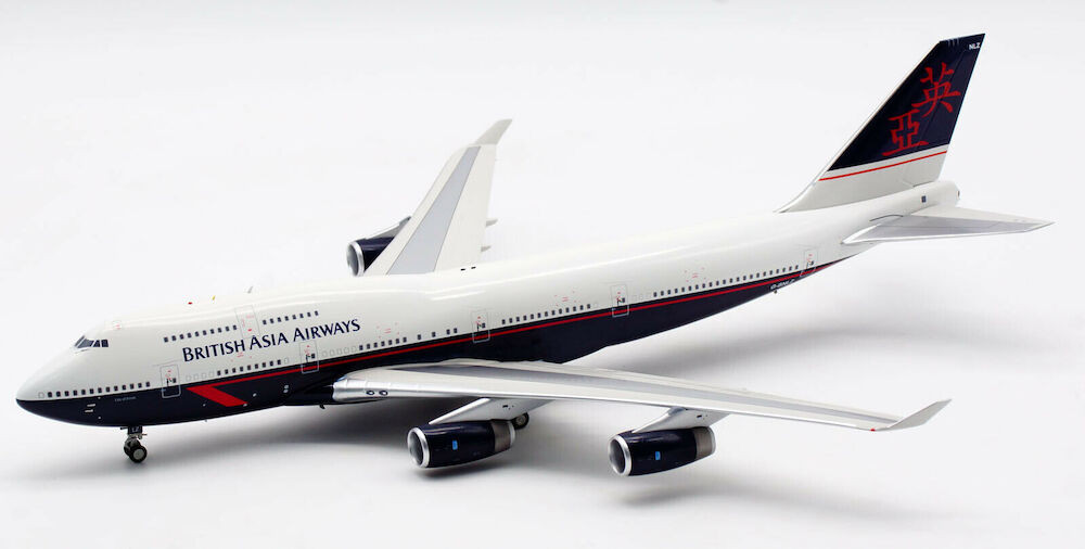 Inflight200 British Airways Boeing 747-436 G-BNLZ with stand and