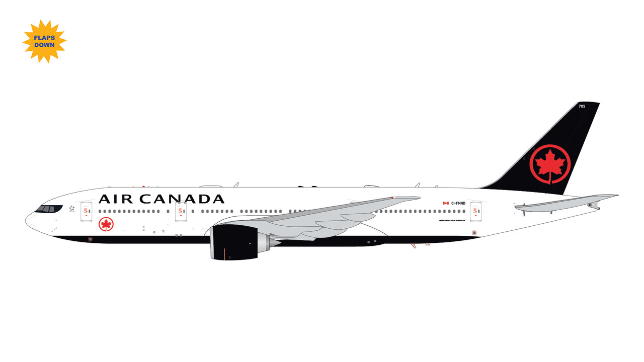Gemini Jets Air Canada B777-200LR flaps down C-FNND GJACA2044F 1:400