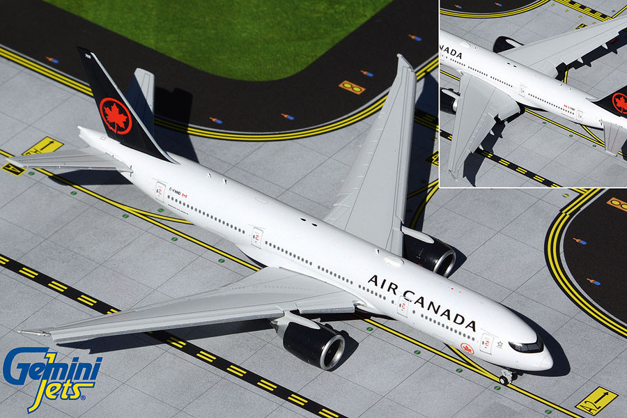 北のドン　 B777-200 1/200 & サーブ340 モデルプレーン Gemini Jets Air Canada B777-200LR flaps down C-FNND GJACA2044F 1:400