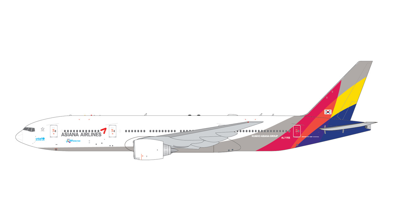 Gemini Jets Asiana Airlines B777-200ER HL7755 GJAAR1367 1:400