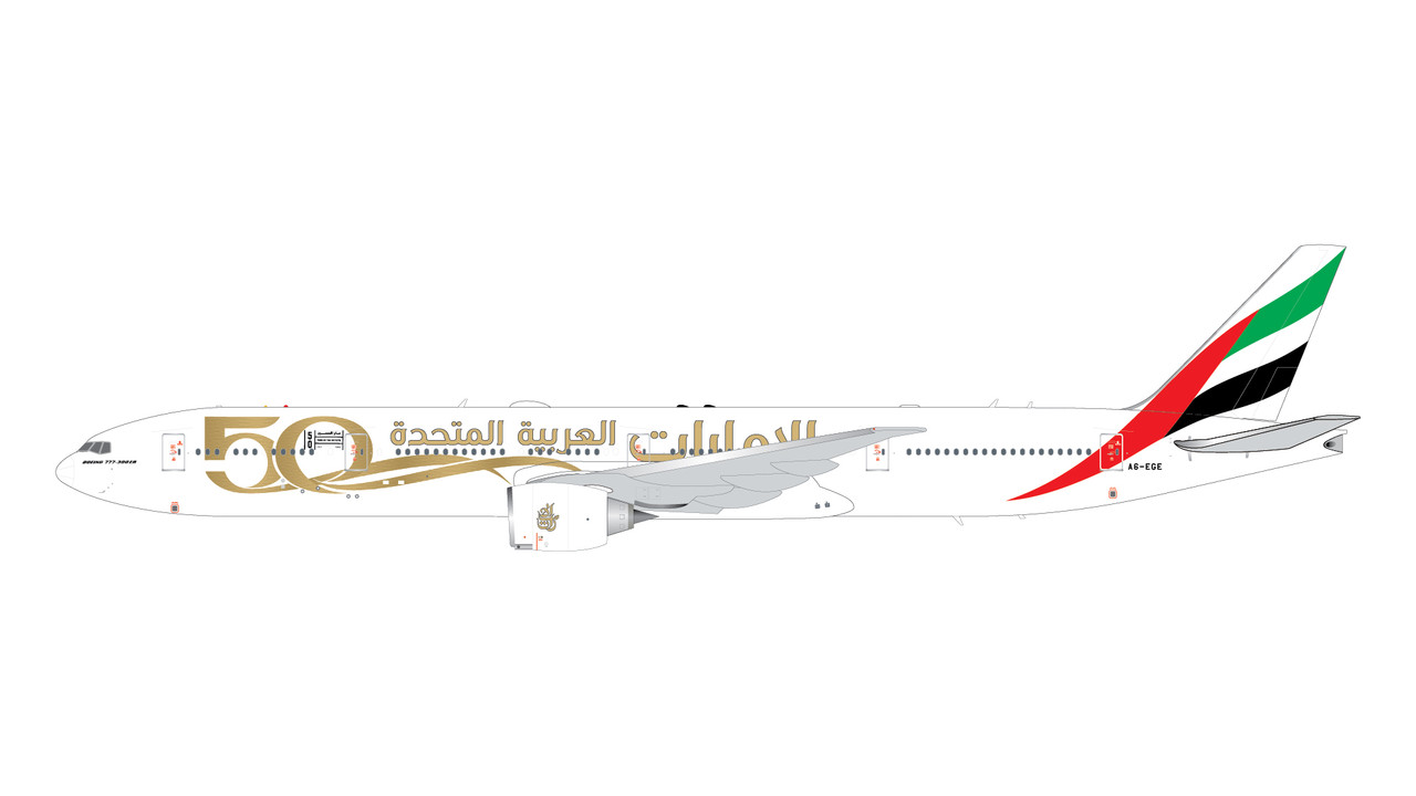 Gemini Jets Emirates B777-300ER UAE 50th Anniversary Livery A6-EGE 