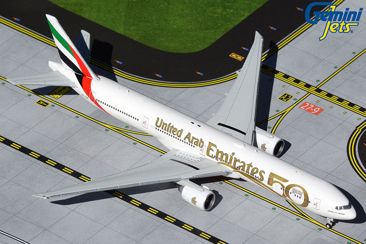 Emirates B777-300ER UAE 50th Anniversary Livery A6-EGE GJUAE2050 1:400