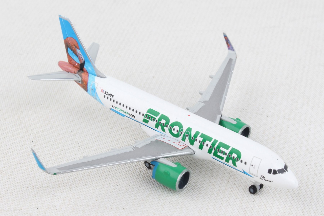 HERPA FRONTIER FLO THE FLAMINGO A320NEO HE534697 1:500