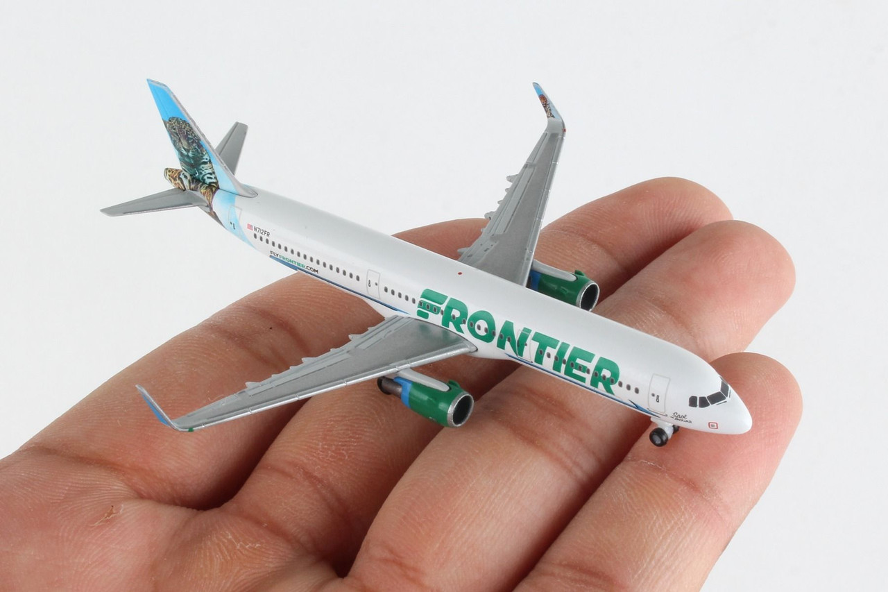 HERPA FRONTIER SPOT THE JAQUAR A321 HE535847 1:500