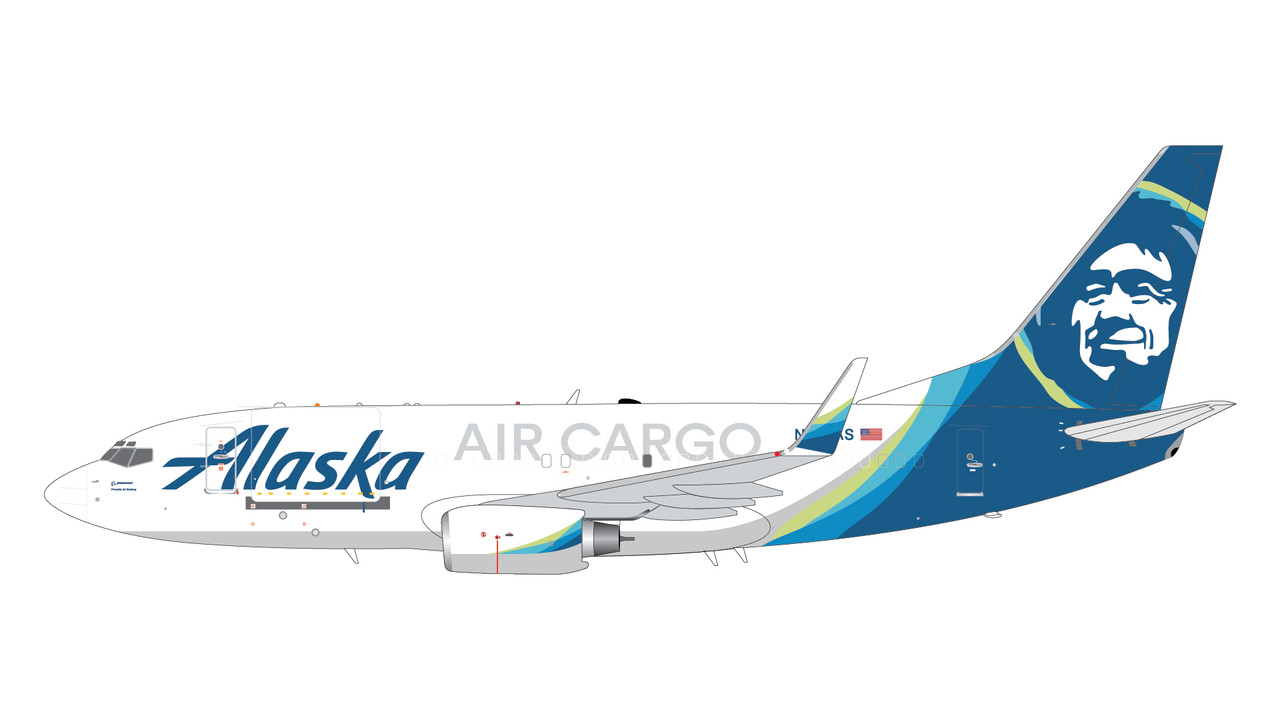 Gemini200 Alaska Air Cargo B737-700W(BDSF) N627AS G2ASA1019 1:200