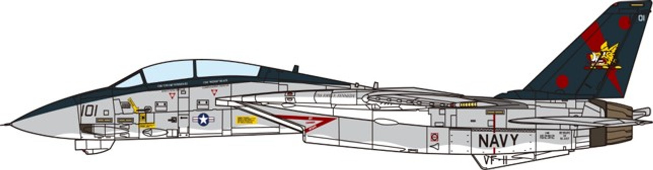 F-14B Tomcat U.S. NAVY VF-11 Red Rippers 