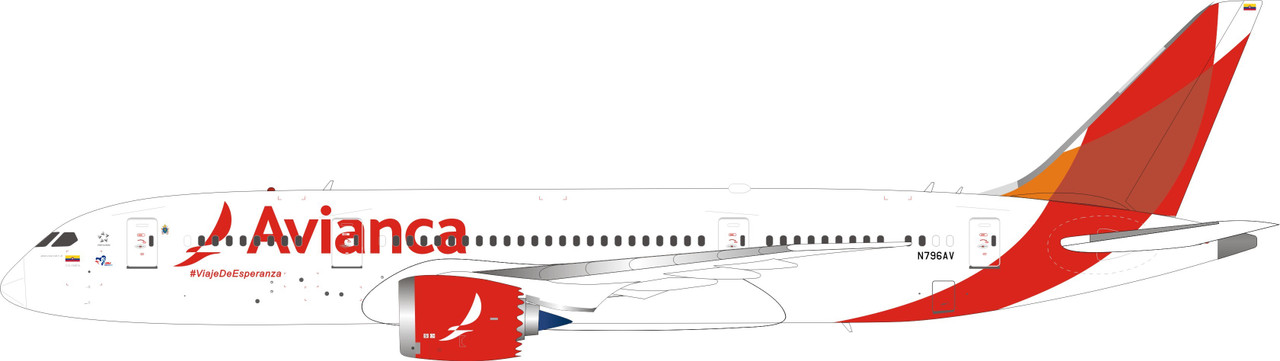 Inflight200 Avianca Boeing 787-8 Dreamliner N796AV JP60-788-AV