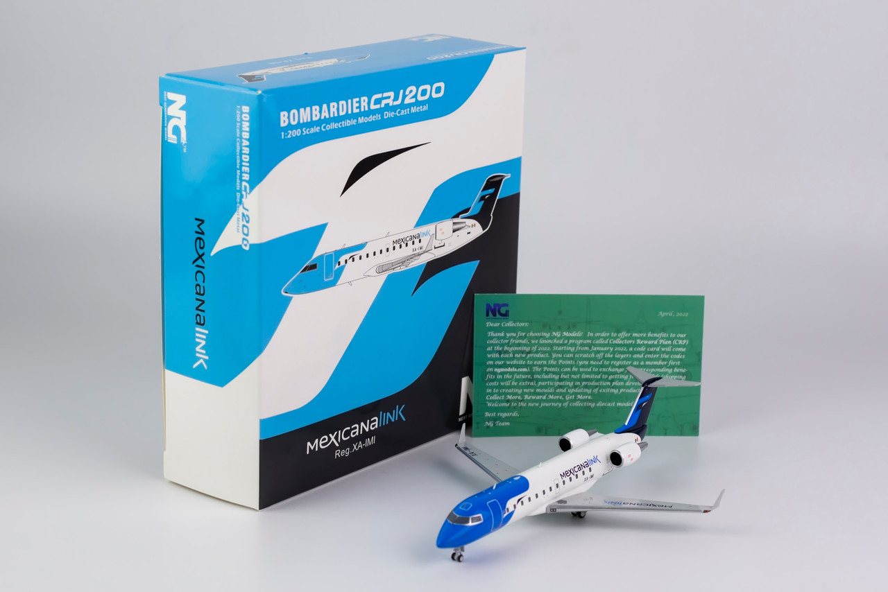 NG Model MexicanaLink CRJ-200LR XA-IMI 52043 1:200