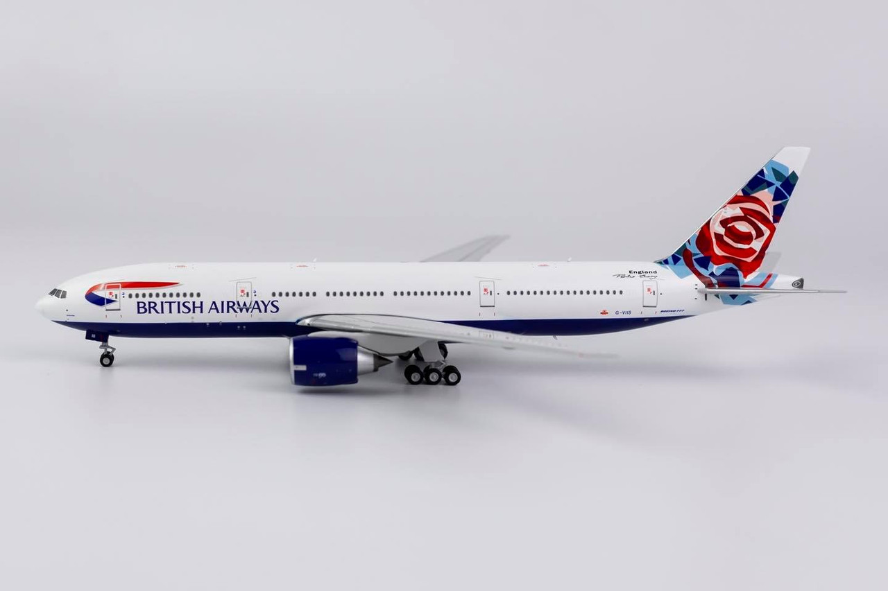 NG Model British Airways England Rose 777-200ER G-VIIS 72009 1:400