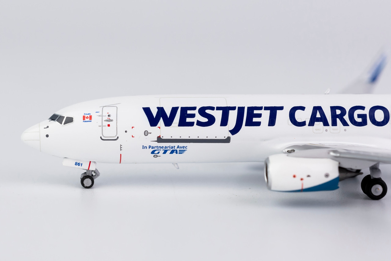 ウエストジェットカーゴ 737-800BCF C-FTWJ 1/400 NG Model Westjet Cargo 737-800BCF/w C-FTWJ 58135 1:400
