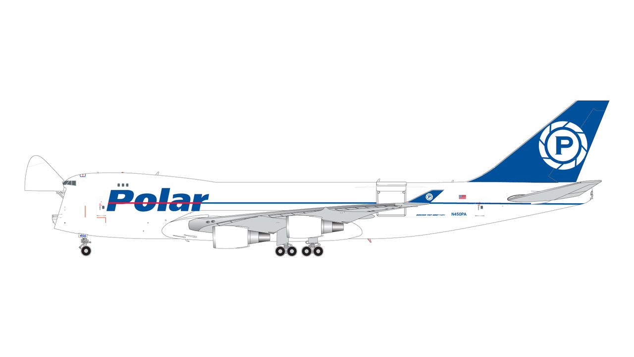 Gemini200 Polar Air Cargo B747-400F Interactive Series N450PA