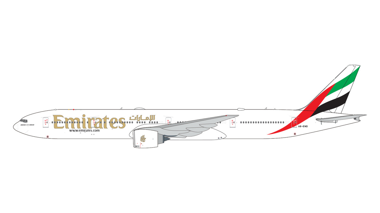 Gemini200 エミレーツ航空 B777-300ER A6-END Gemini Jets Emirates B777-300ER no Expo logo or marking A6-END