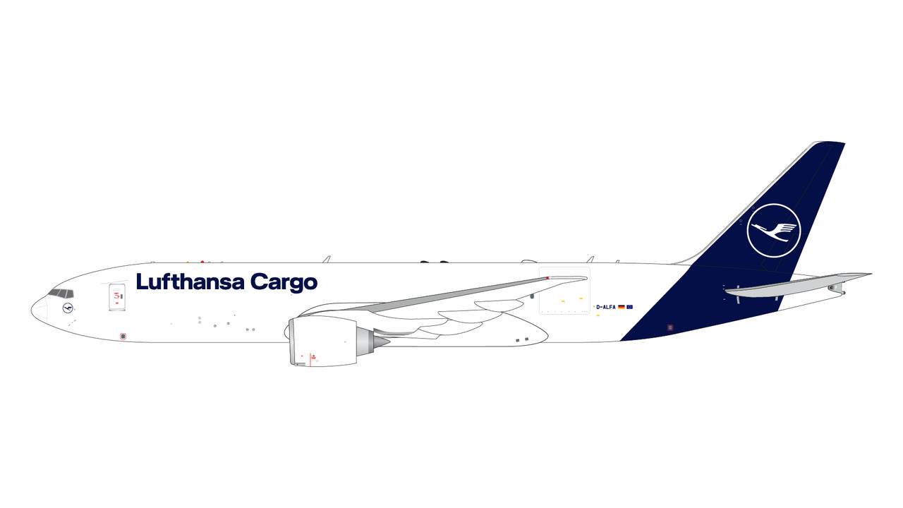 Gemini Jets Lufthansa Cargo B777-200LRF D-ALFA GJDLH2126 1:400