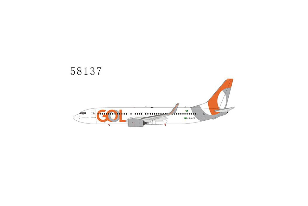 NG Model GOL Linhas Aereas 737-800/w PR-GZE 58137 1:400