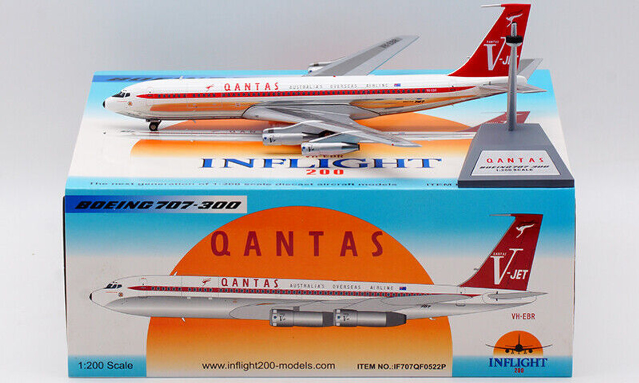 Qantas VJET Boeing 707-300 VH-EBR IF707QF0522P 1:200