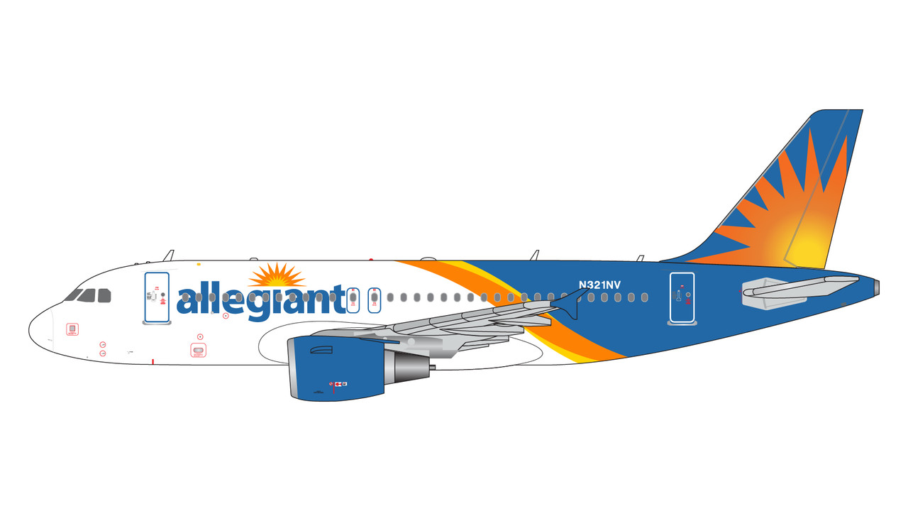 Gemini Jets Allegient Air A319 N321NV GJAAY2131 1:400
