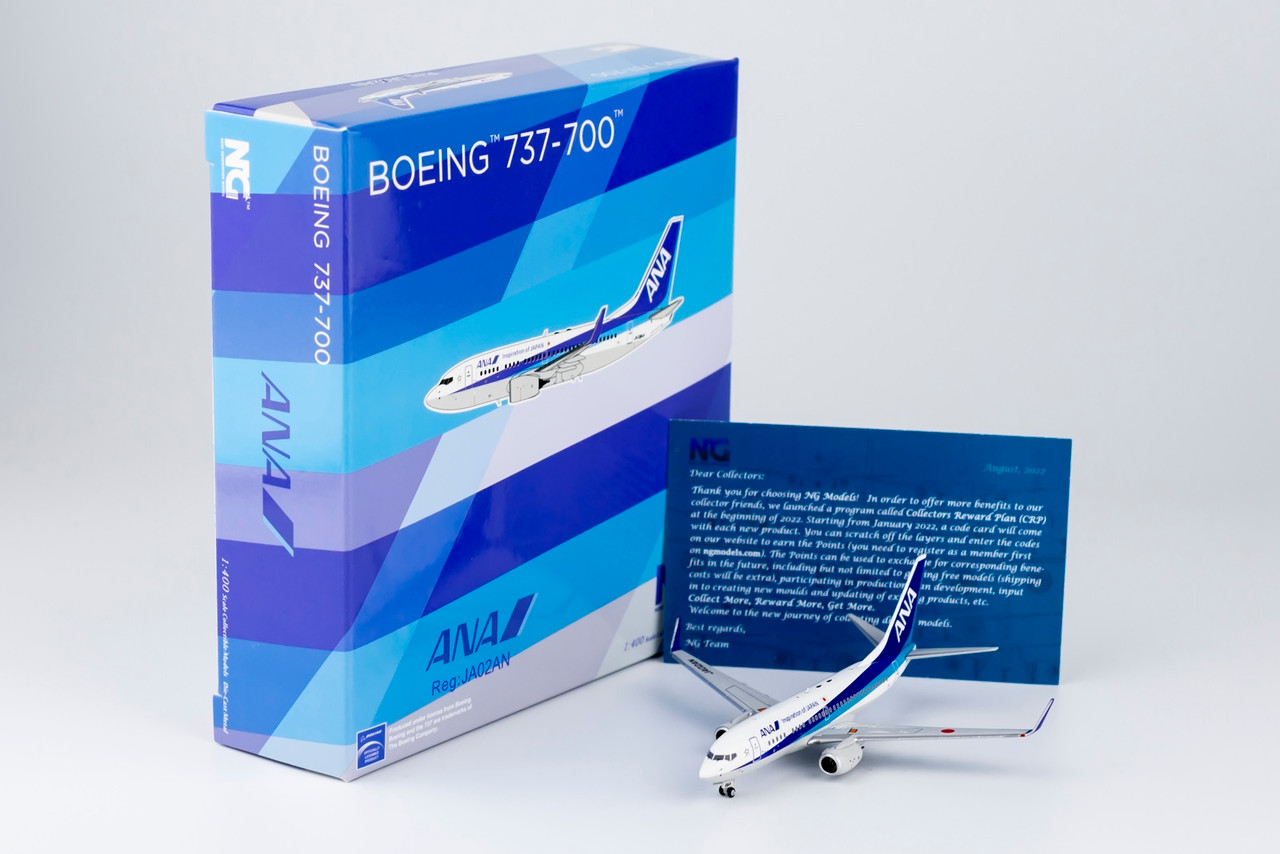 NG Model All Nippon Airways 737-700/w JA02AN 77025 1:400