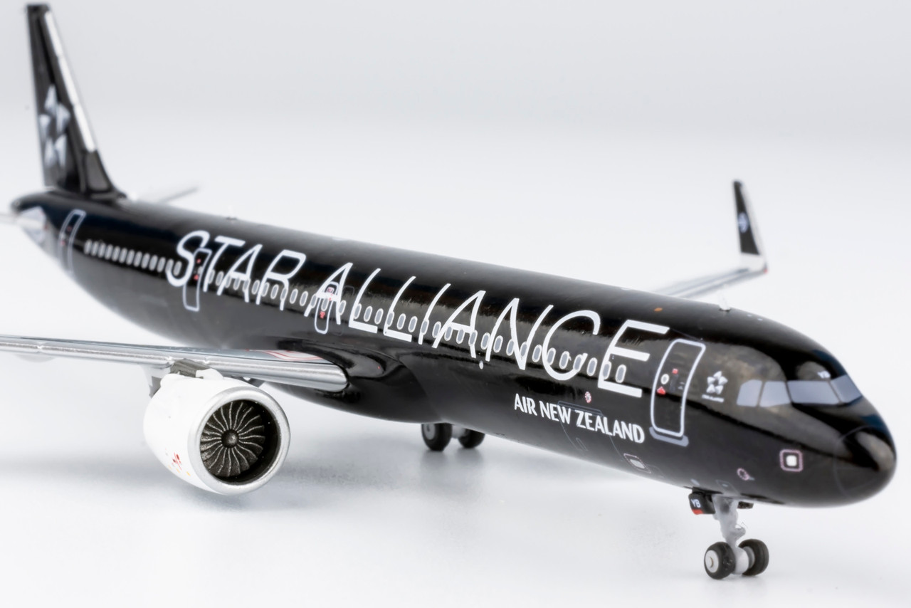 NG Model Air New Zealand Star Alliance (black) A321neo ZK-OYB