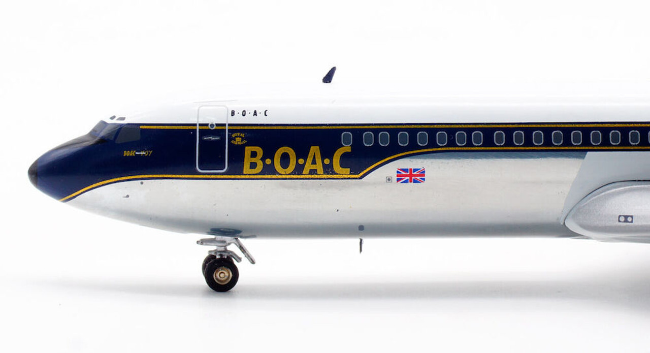 BOAC G-APFF Boeing 707-436 with stand and collectors coin polished ARDBA29P  1:200