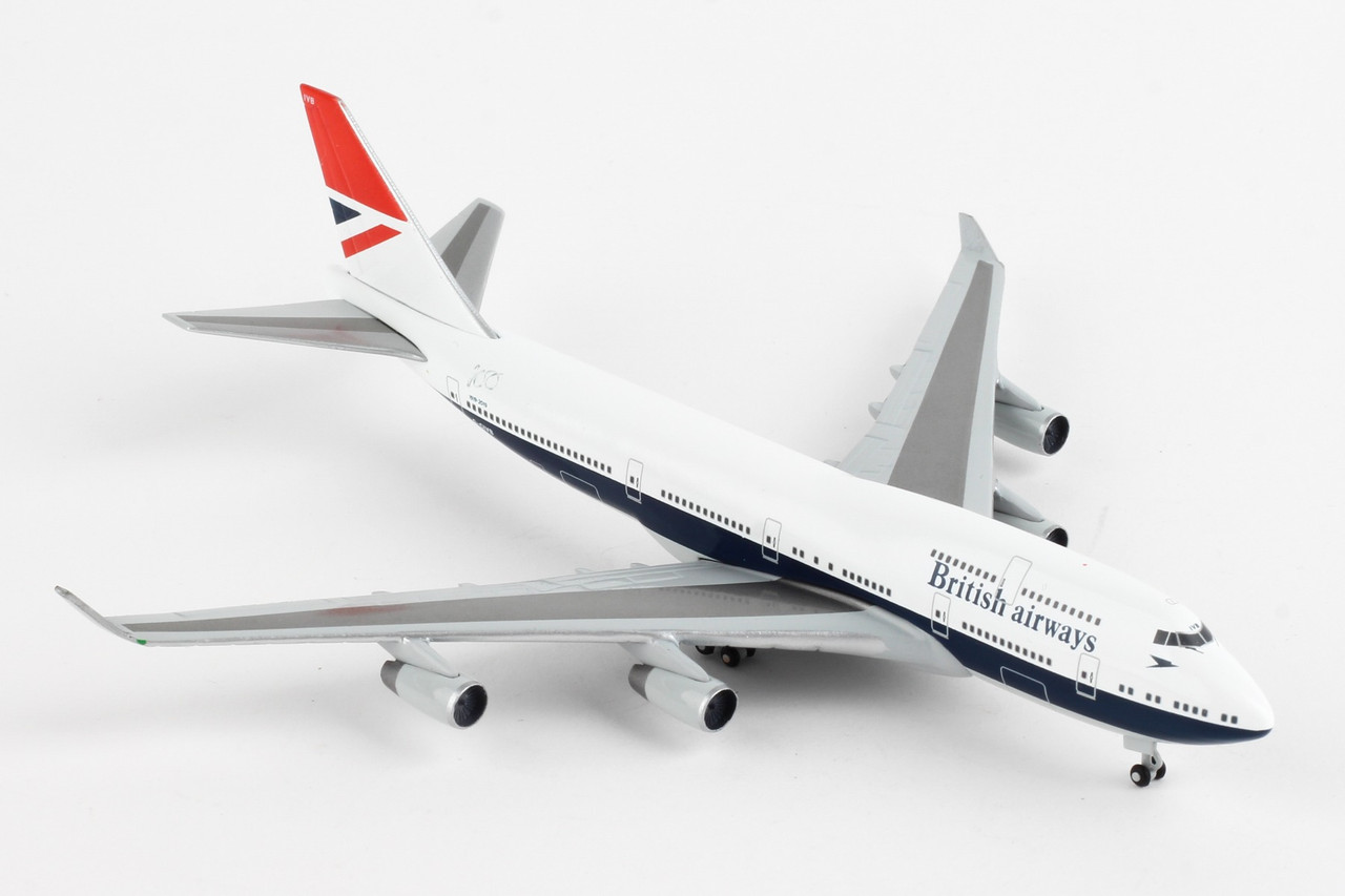 HERPA BRITISH 747-400 1/500 NEGUS 100TH LIVERY - Diecast Airplane