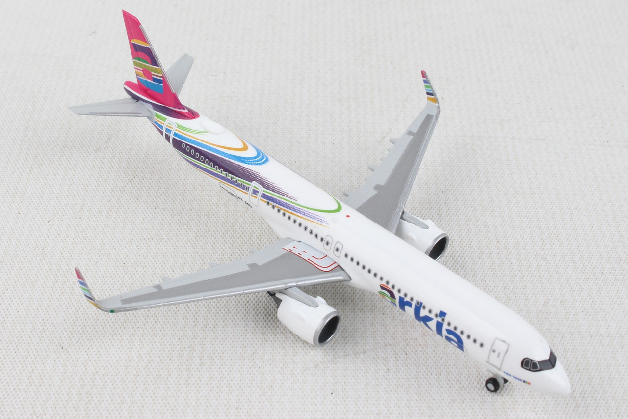 HERPA ARKIA A321NEO 1/500 FUCHSIA VARIANT - Diecast Airplane Store