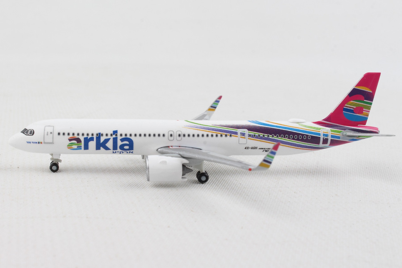 HERPA ARKIA A321NEO 1/500 FUCHSIA VARIANT - Diecast Airplane Store
