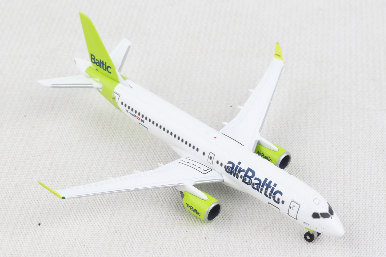 HERPA AIR BALTIC A220-300 1/500 100TH A220 NEW LIVERY - Airline Museum