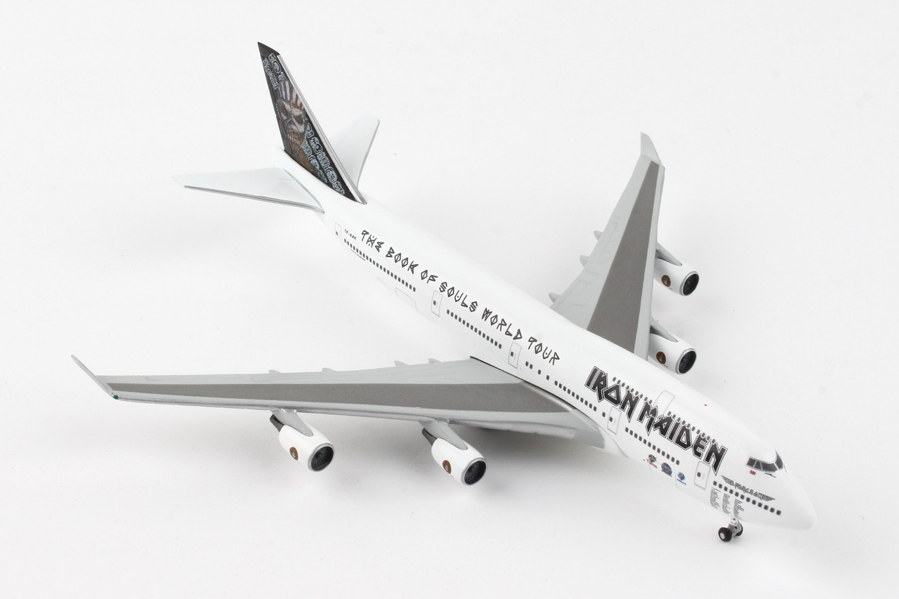 HERPA IRON MAIDEN 747-400 1/500 BOOK OF SOULS 2016 WORLD TOU