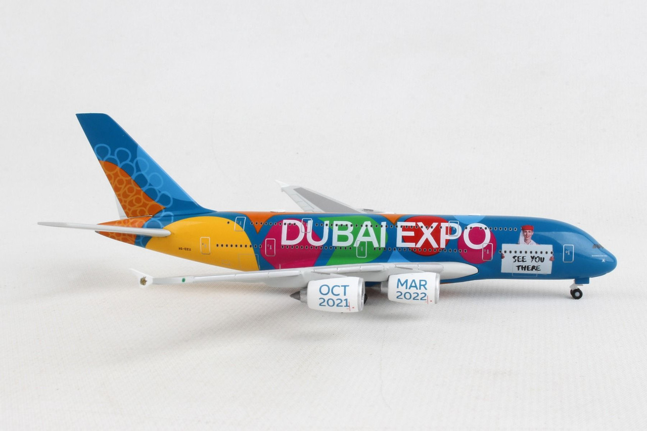 HERPA EMIRATES A380 EXPO 2020 BE PART OF THE MAGIC HE536288 1:500