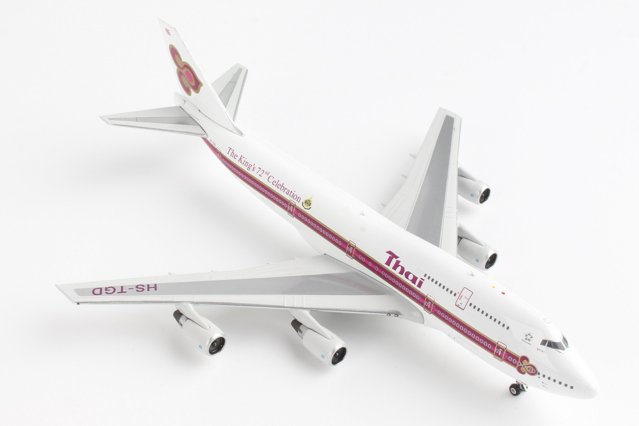 PHOENIX THAI 747-300 1/400 OLD LIVERY W/KING'S LOGO HS-TGD