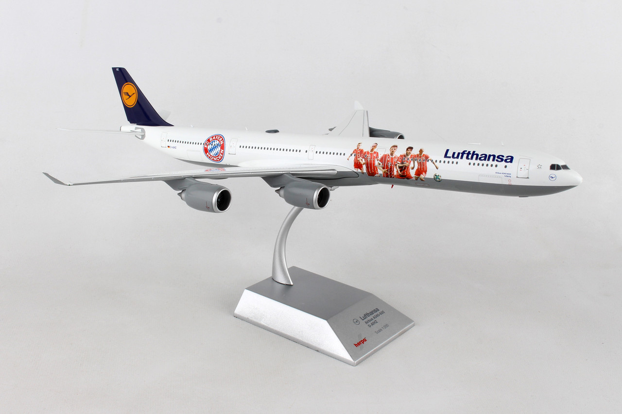 HERPA LUFTHANSA A340-600 1/200 FC BAYERN AUDI TOUR 2017 (**)