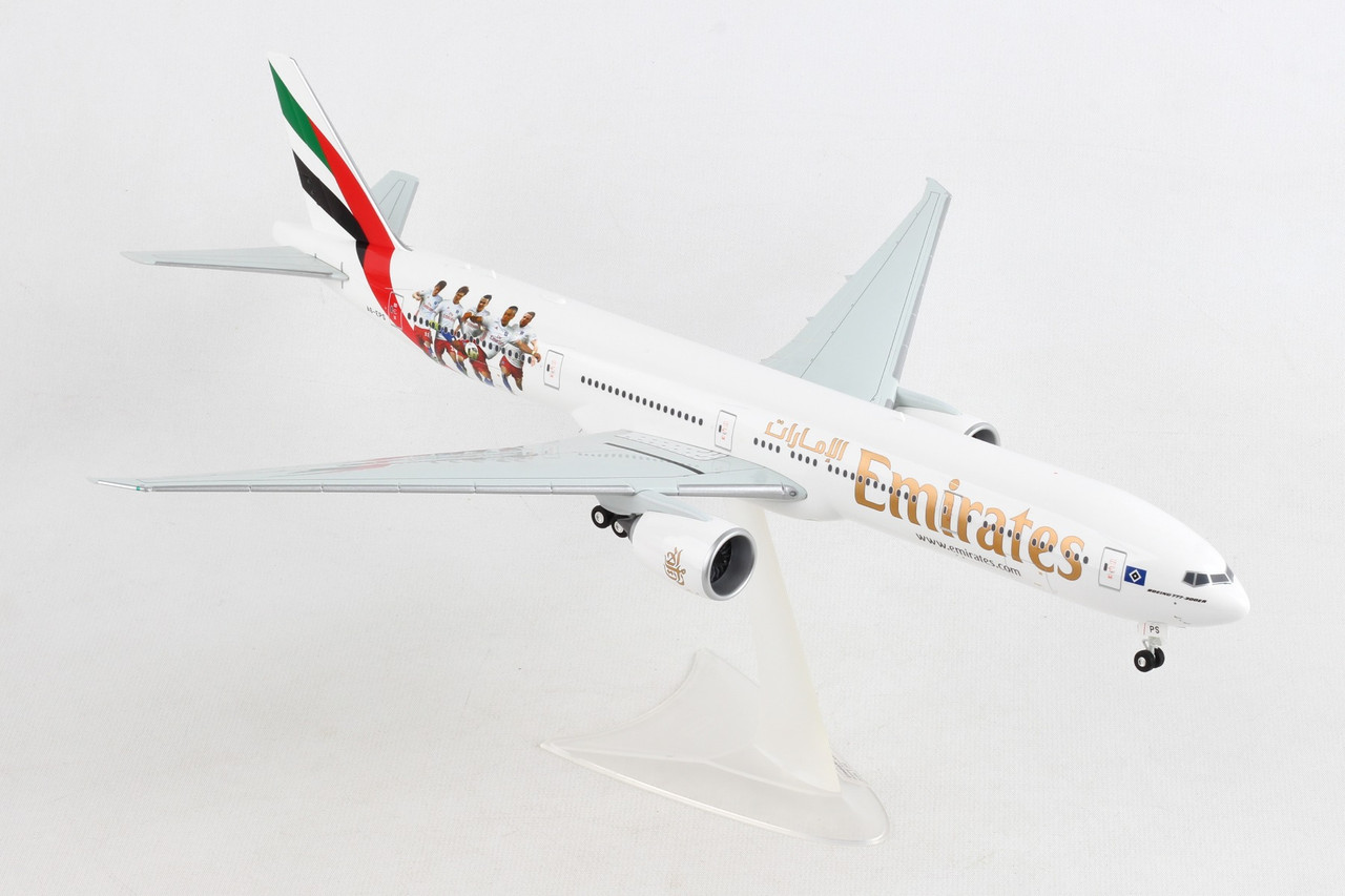 HERPA EMIRATES 777-300ER 1/200 HAMBURGER SV (**) - The Airplane