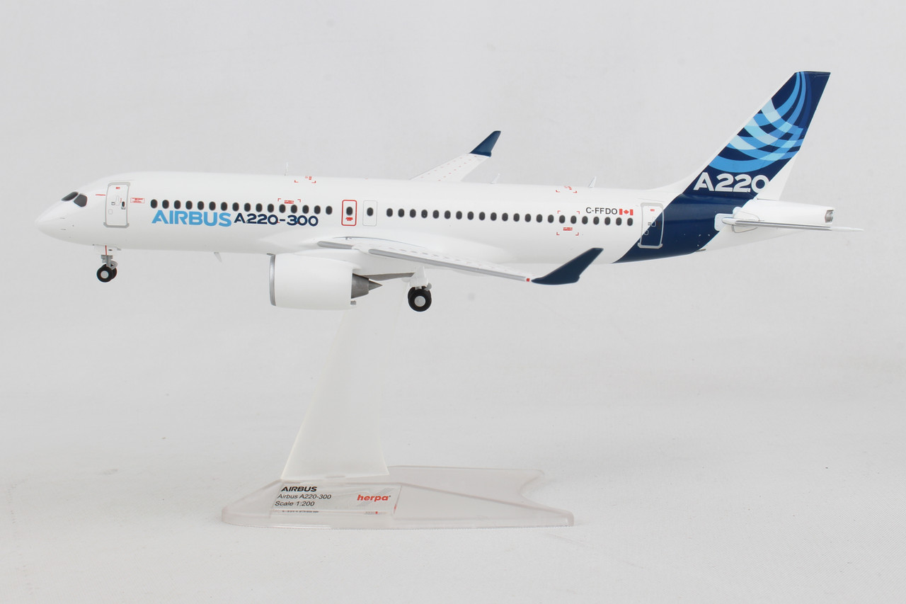 Modèle Réduit Airbus A220-300 AirBaltic Herpa 1:200 - Collection Avion