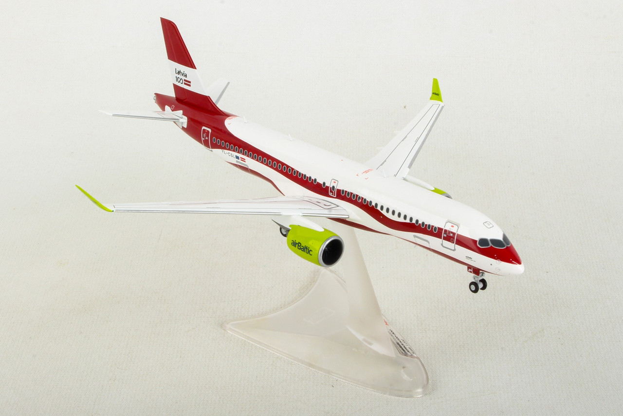 HERPA AIR BALTIC A220-300 1/200 LATVIA 100 (**) - The Airplane