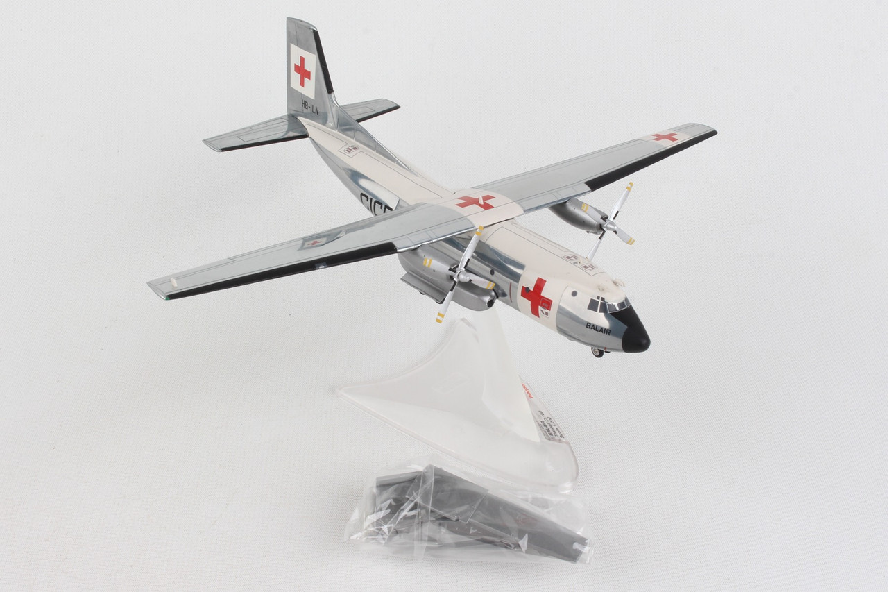 HERPA BALAIR C-160 1/200 INTERNATIONAL RED CROSS (**) - Diecast