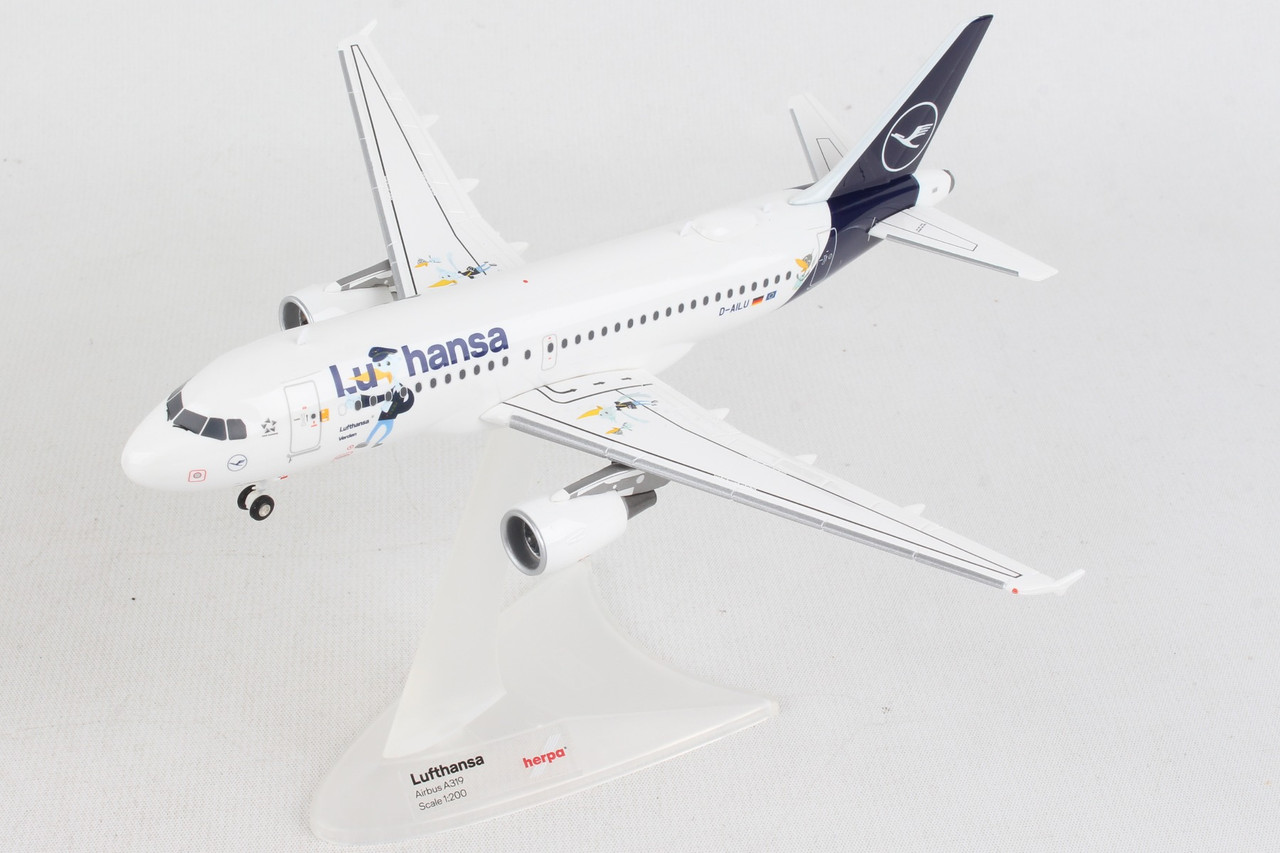 HERPA LUFHANSA A319 1/200 LU - The Airplane Collection