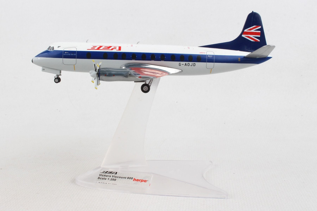 BEA VISCOUNT800 SPEEDJACK LIVERY HE572095 1:200