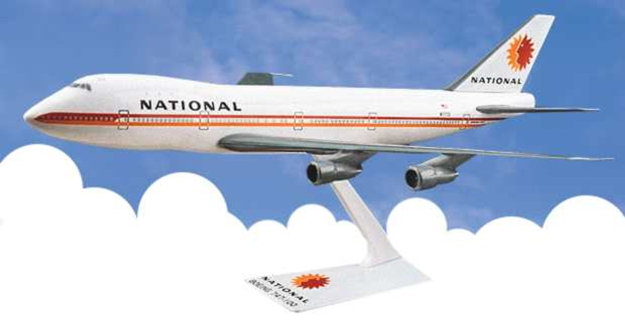 NATIONAL　B747-100　1/200 Amazon.com: Flight Miniatures National (67-80) 747-100/200 1