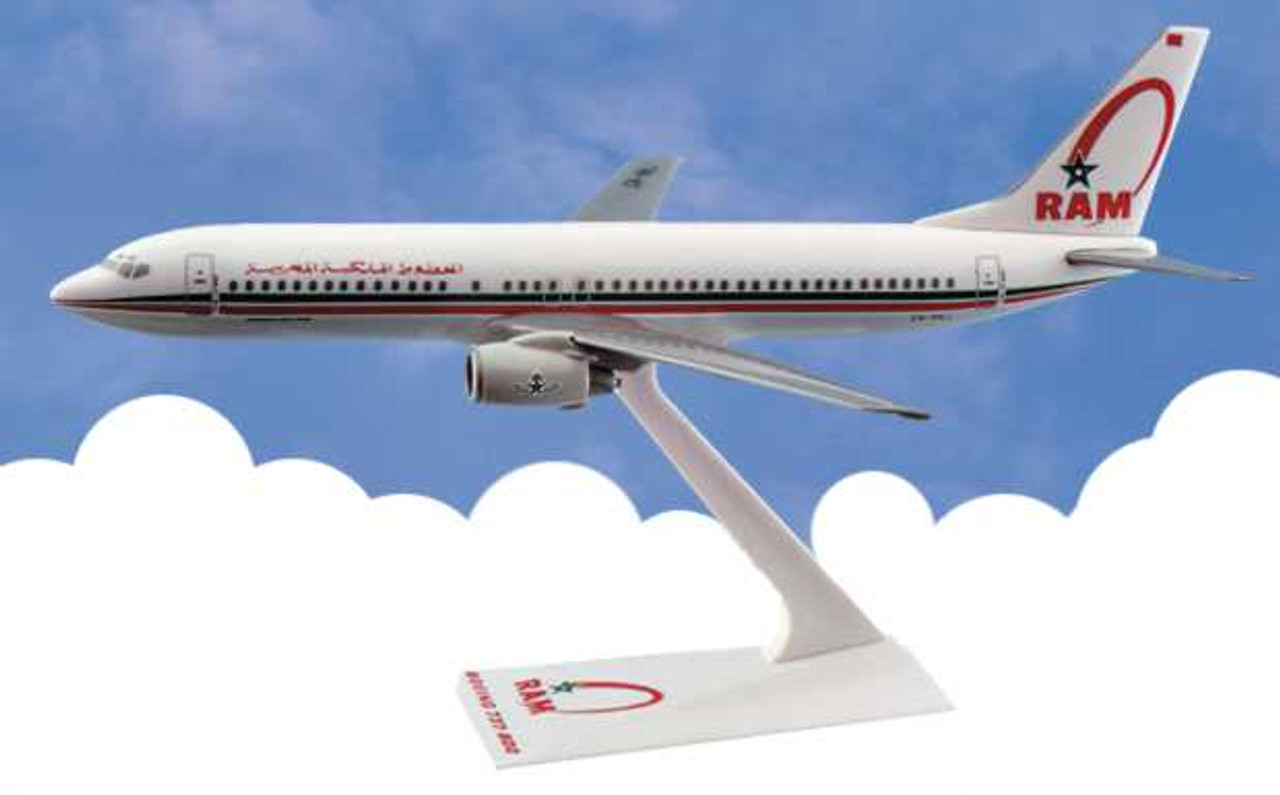 B737 800 ROYAL AIR MAROC 1 200 Diecast Airplane b737-800-royal-air-maroc-1-200-diecast-airplane