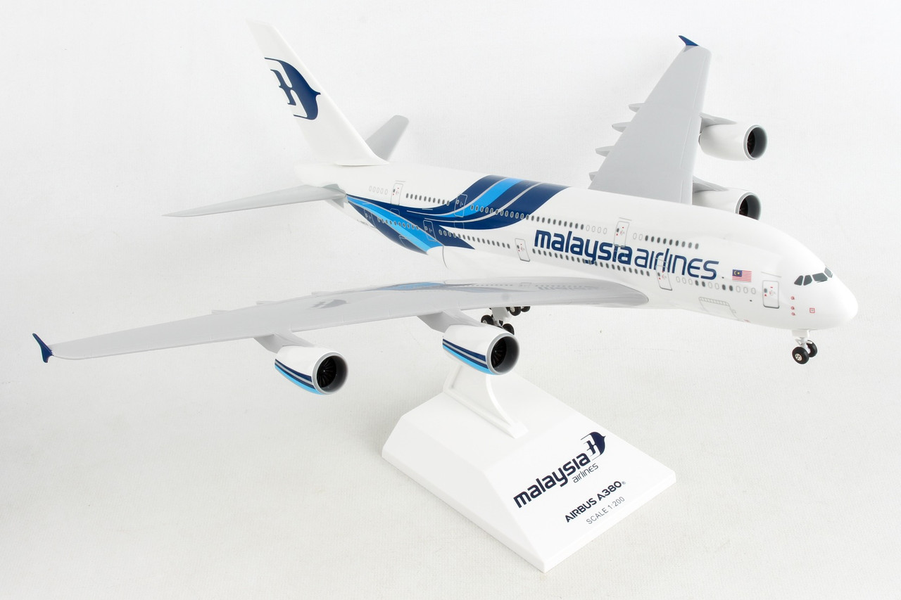 最先端 SKYMARKS F-WWSU A380-800 マレーシア航空 1/200 旅客機 - nba