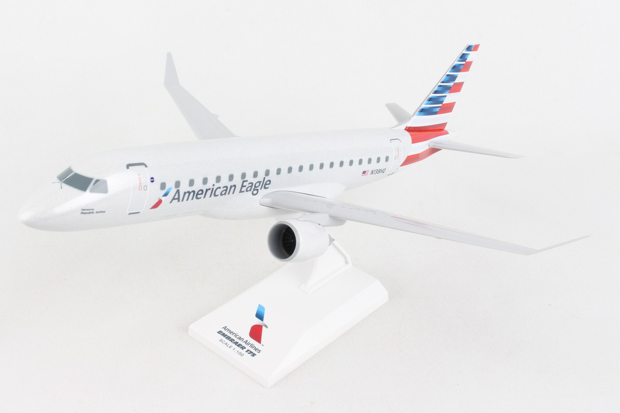 SKYMARKS AMERICAN EAGLE EMBRAER E175 1/100 NEW LIVERY REPUBL The