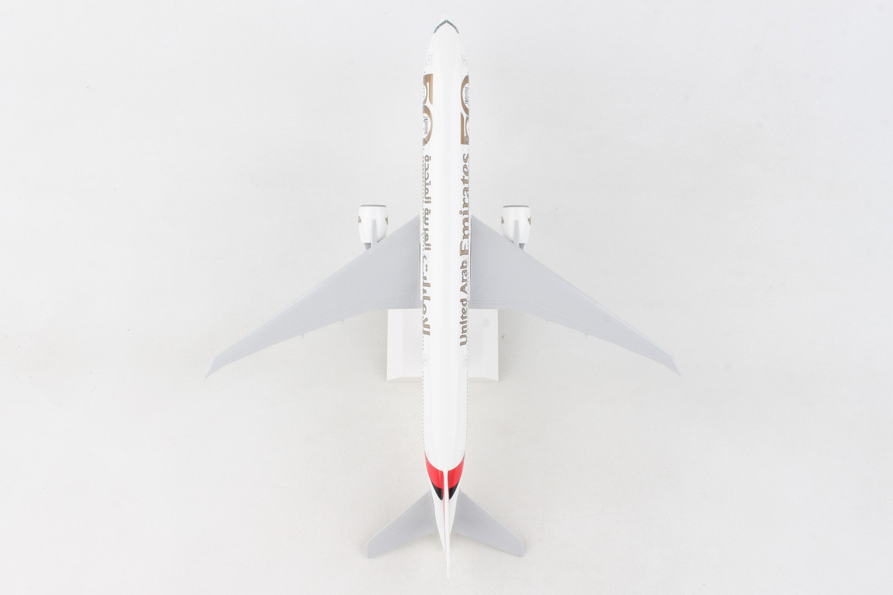 SKYMARKS EMIRATES 777-300ER 1/200 W/GEAR 50TH ANNIVERSARY